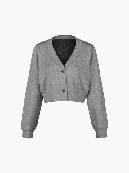 Sporty Crop Jacket | Lightweight Jersey with Slight Stretch and Modern Fit 4
