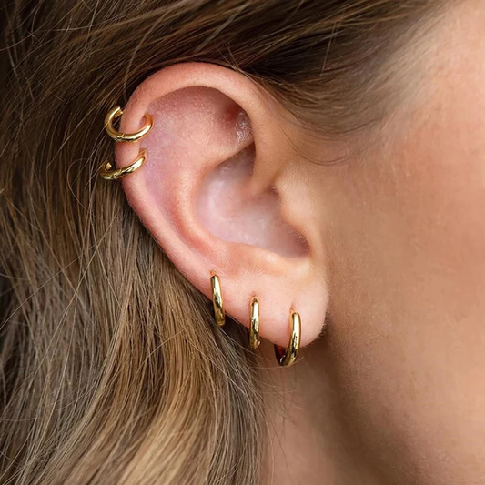 Stainless Steel Hoop Earrings for Women | Dainty 2mm Everyday Style 0