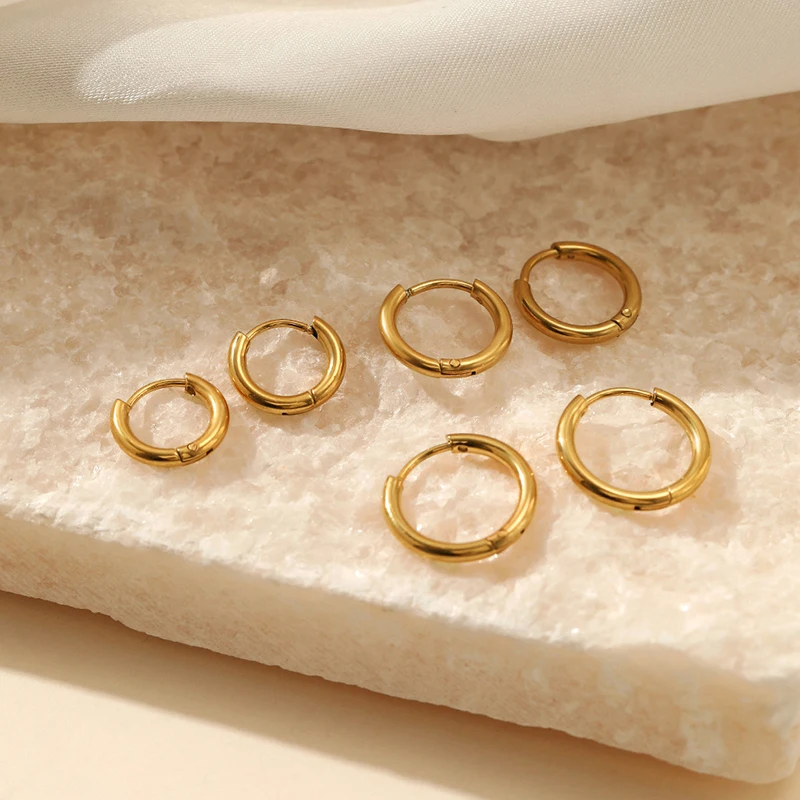 Stainless Steel Hoop Earrings for Women | Dainty 2mm Everyday Style 3