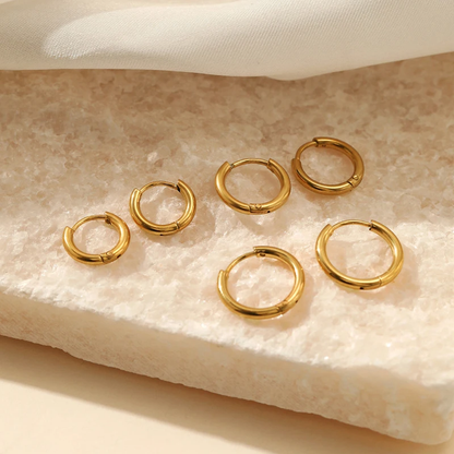 Stainless Steel Hoop Earrings for Women | Dainty 2mm Everyday Style 3