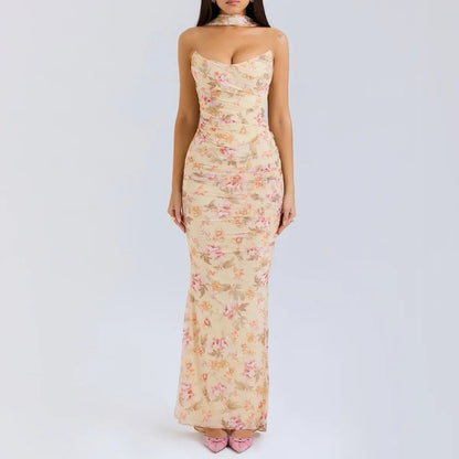 Strapless Ruched Two-Piece Maxi Dress 9