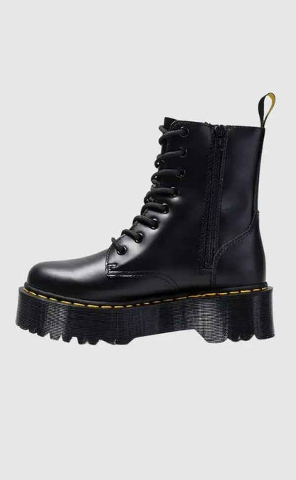 Stylish Leather Platform Boots | Chunky Sole for All-Day Comfort 0
