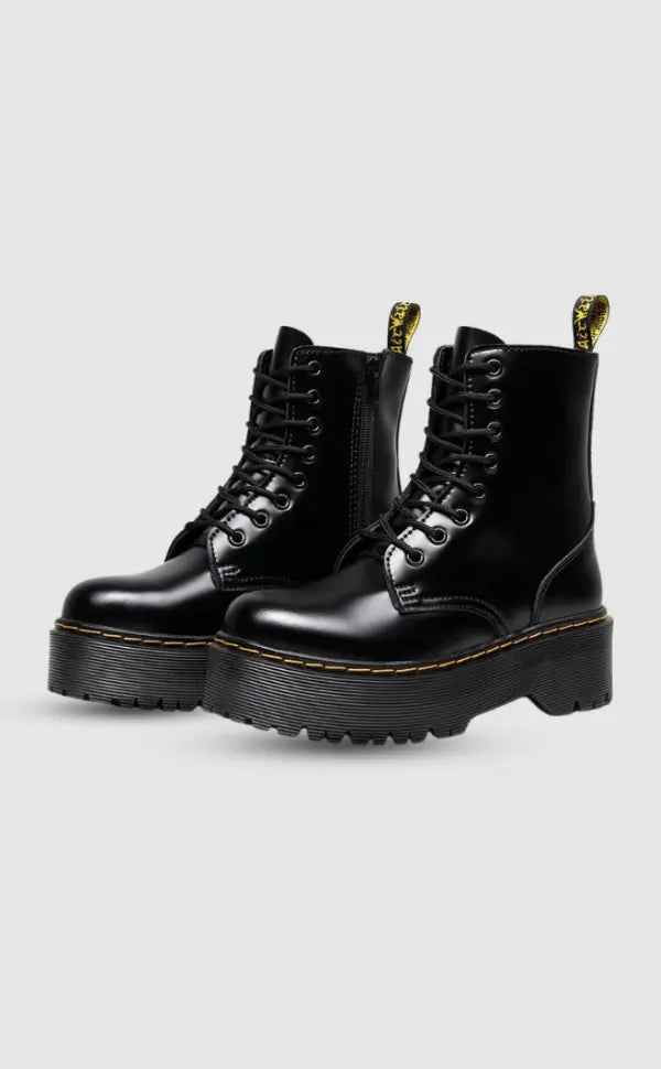 Stylish Leather Platform Boots | Chunky Sole for All-Day Comfort 3