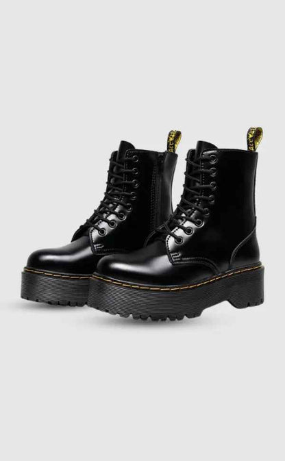 Stylish Leather Platform Boots | Chunky Sole for All-Day Comfort 3