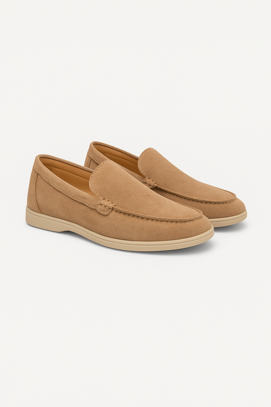 Suede Loafers | Flexible Slip-On Design with Rubber Sole 0