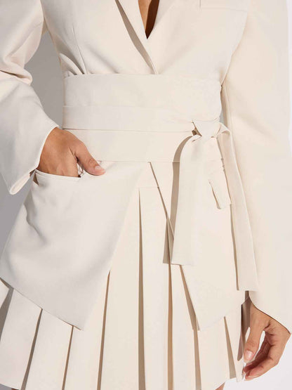 Tailored Double-Breasted Blazer | Cinched Waist for Flattering Fit 5