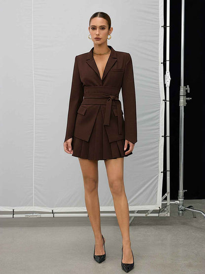 Tailored Double-Breasted Blazer | Cinched Waist for Flattering Fit 7