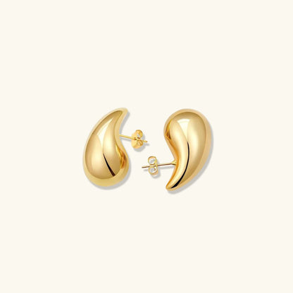 Teardrop Earrings | Hand-Polished 18K Gold with Timeless Elegance 0