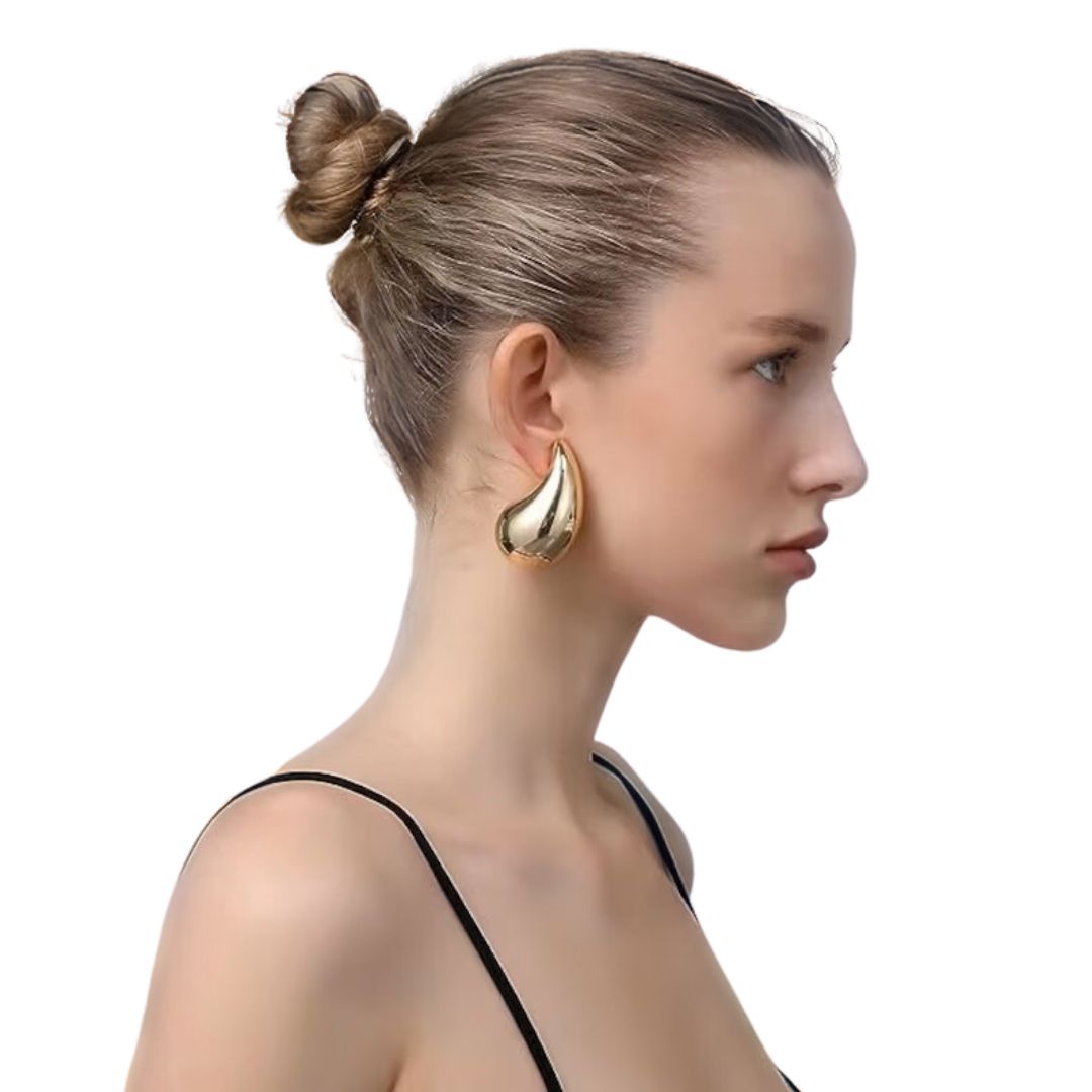 Teardrop Earrings | Hand-Polished 18K Gold with Timeless Elegance 7
