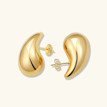 Teardrop Earrings | Hand-Polished 18K Gold with Timeless Elegance 8