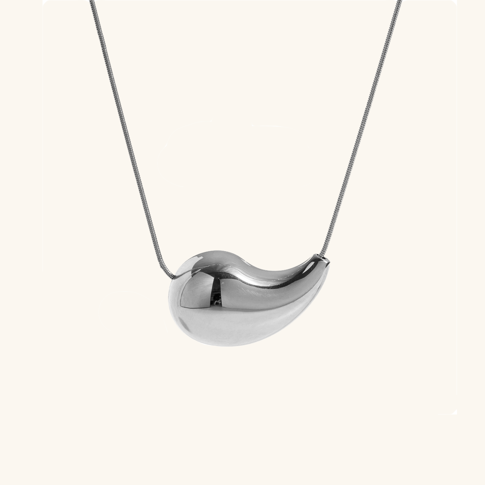 Teardrop Necklace | 18k Gold Plated Stainless Steel, Hypoallergenic 2