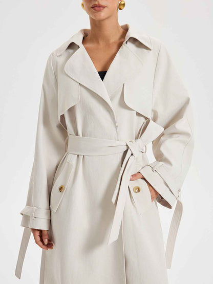Trench Coat Women | Belted Double-Breasted Design for Timeless Style 2