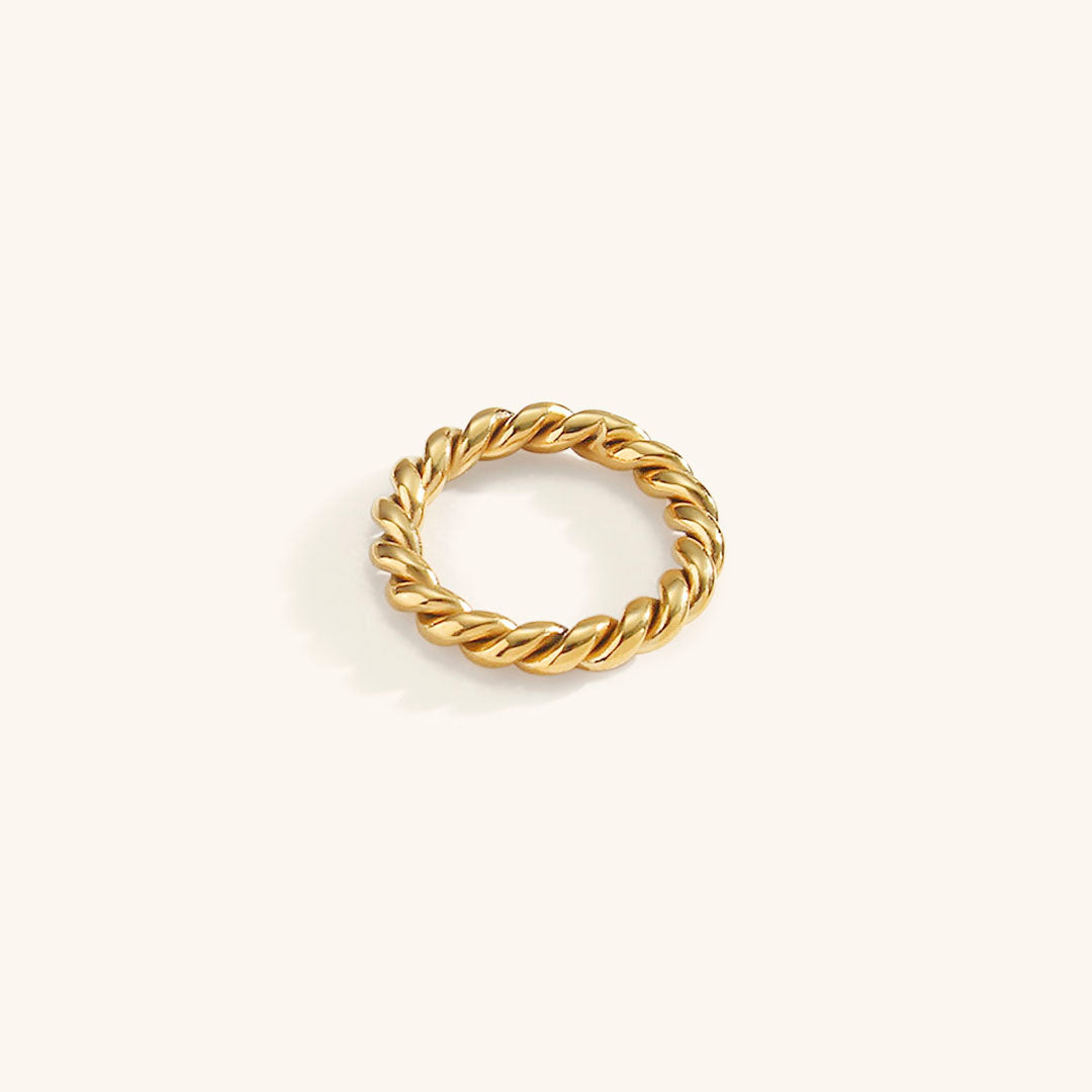 Twist Ring | Intricate Design in Ethically Sourced 18k Gold 0