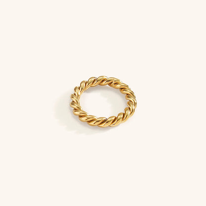 Twist Ring | Intricate Design in Ethically Sourced 18k Gold 0