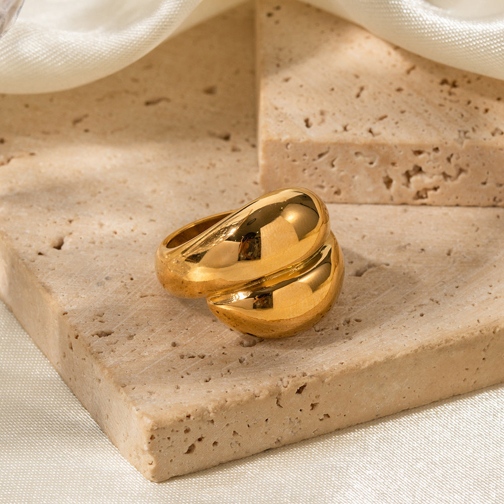 Twisted Band Gold Ring | Ethically Sourced 18k Gold-Plated Design 4