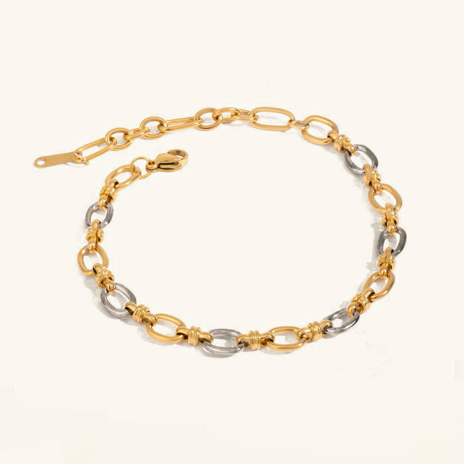 Two-Tone Gold Bracelet | Waterproof and Hypoallergenic Design 0