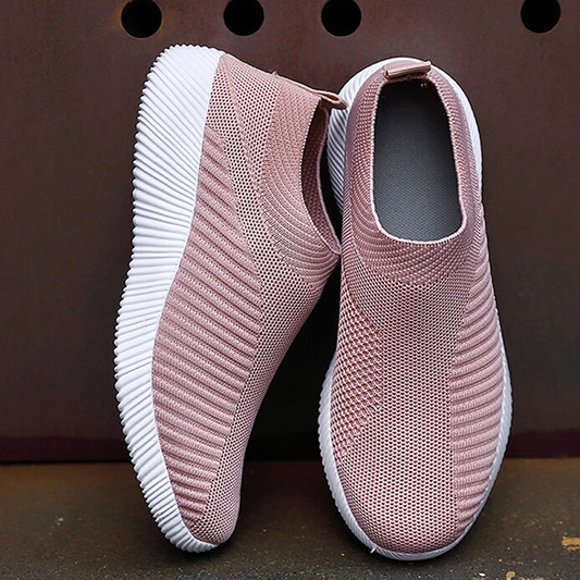 Comfortabele Platte Instap Sneakers