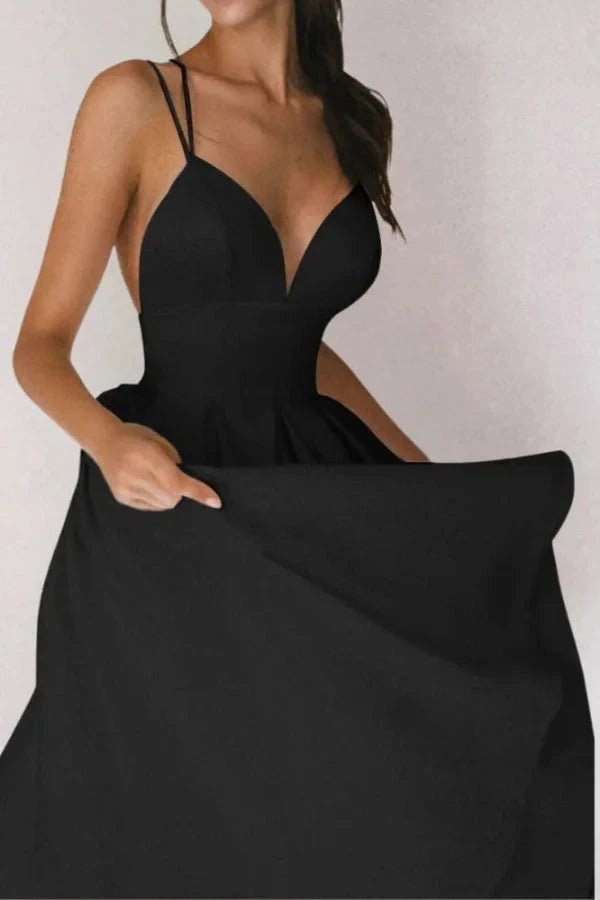 V-Neck Dress | Adjustable Strappy Design for Versatile Summer Wear 0