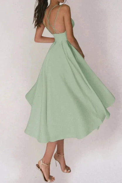 V-Neck Dress | Adjustable Strappy Design for Versatile Summer Wear 6