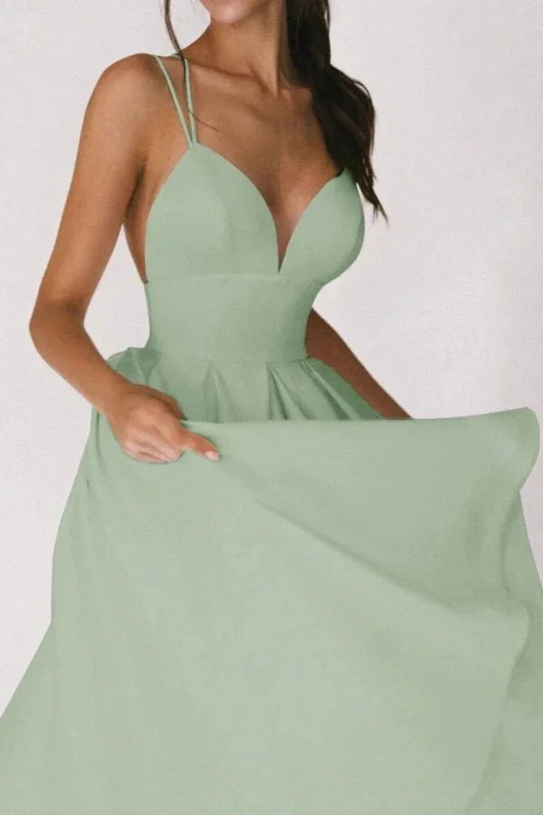 V-Neck Dress | Adjustable Strappy Design for Versatile Summer Wear 7