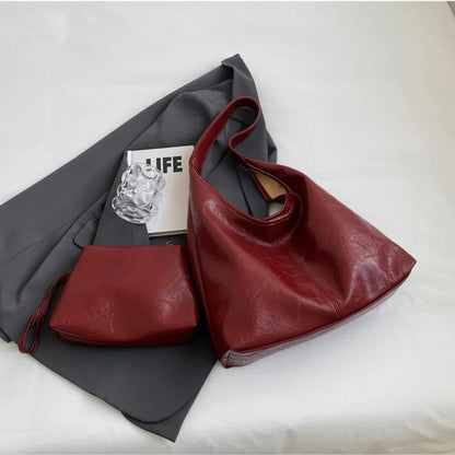 Vegan Leather Everyday Tote Bag 5