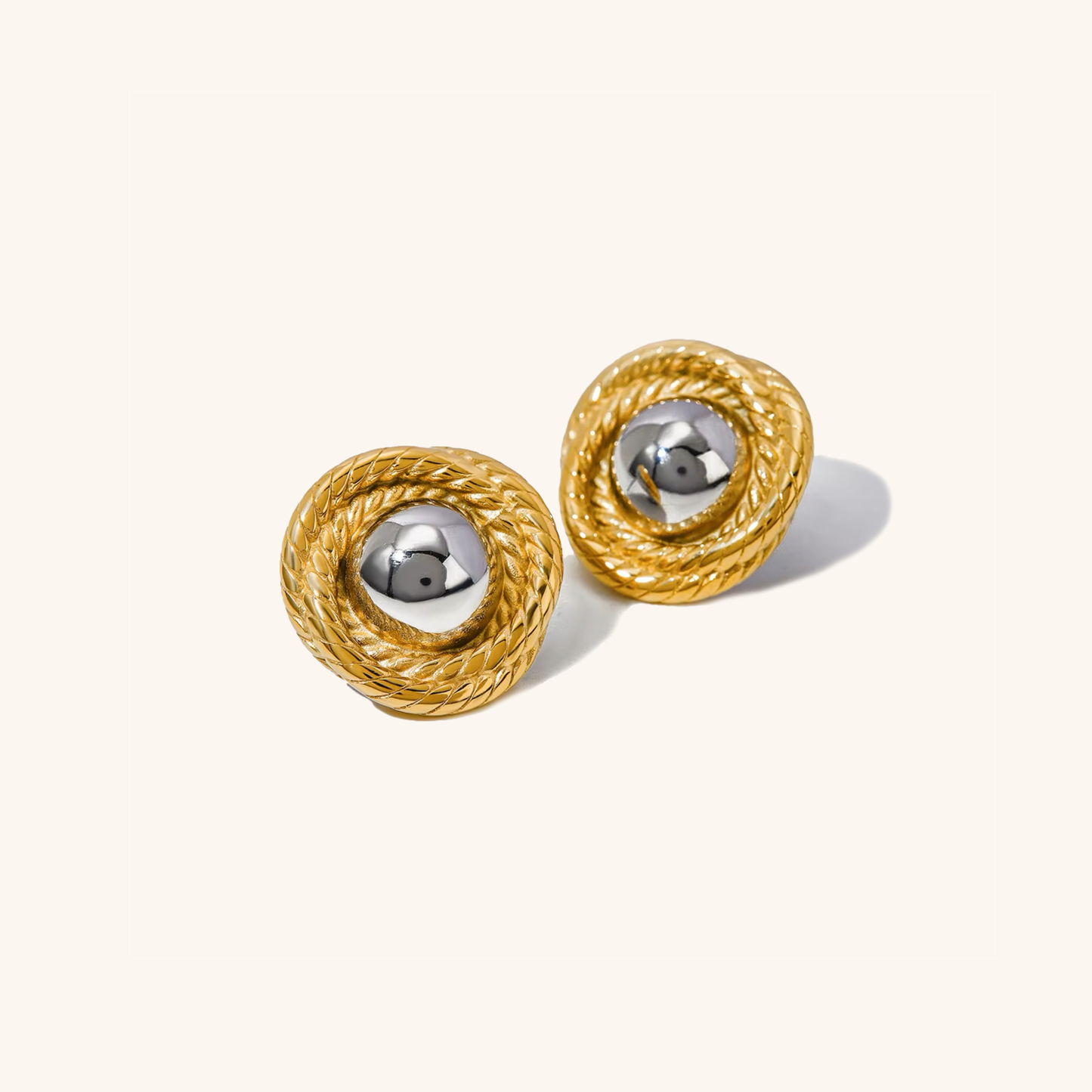 Vintage-Inspired Gold Earrings | 18k Gold Woven Design 9
