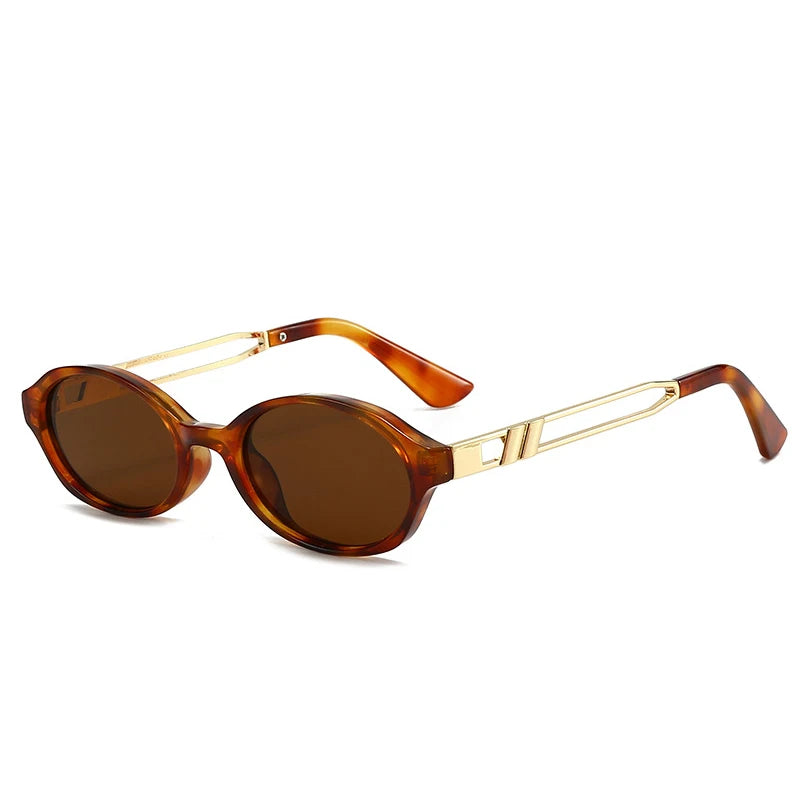 Vintage Oval Sunglasses | Tortoiseshell Frame with High UV Protection 1