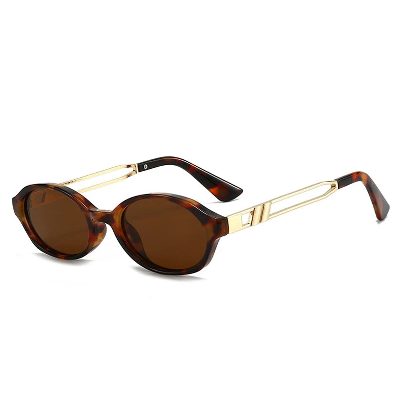 Vintage Oval Sunglasses | Tortoiseshell Frame with High UV Protection 7