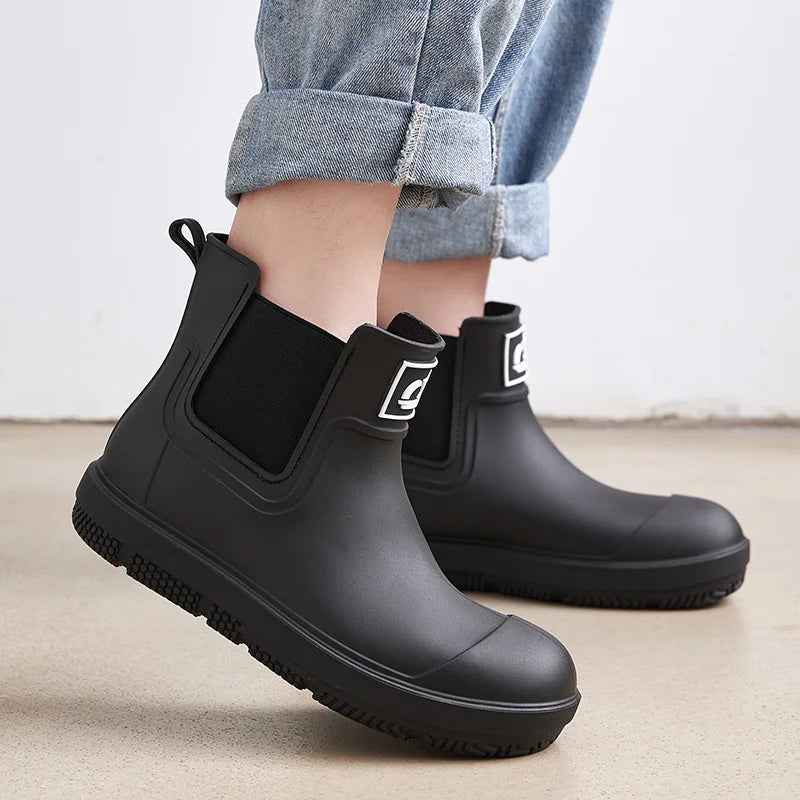 Waterproof Medium-Cylinder Rain Boots | Durable Protection for All Activities 2