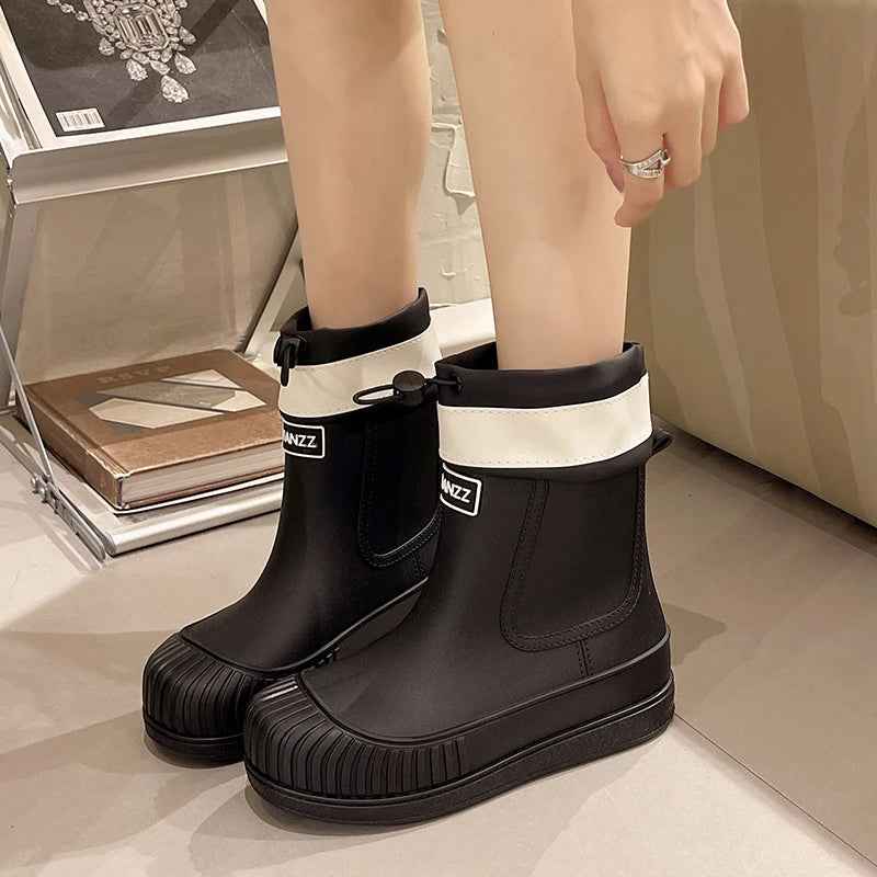 Waterproof Rain Boots Women | Comfortable Waterproof Rubber Design 3