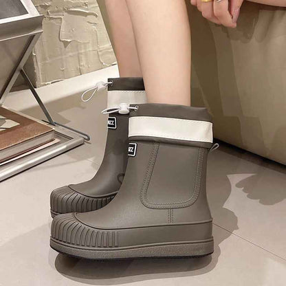 Waterproof Rain Boots Women | Comfortable Waterproof Rubber Design 4