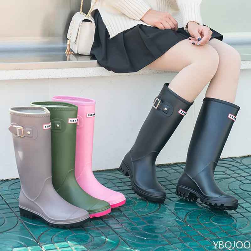 Waterproof Rain Boots | Durable Rubber with Faux Fur Lining for Comfort 2