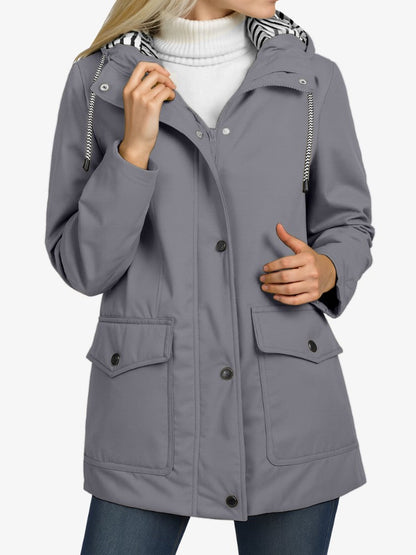 Waterproof Rain Jacket | Lightweight Windproof Design with Adjustable Hood 2