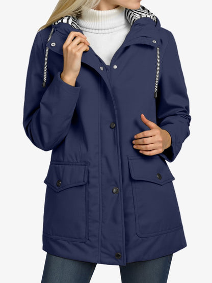 Waterproof Rain Jacket | Lightweight Windproof Design with Adjustable Hood 3