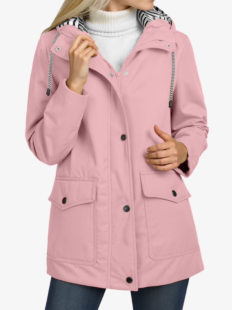 Waterproof Rain Jacket | Lightweight Windproof Design with Adjustable Hood 4