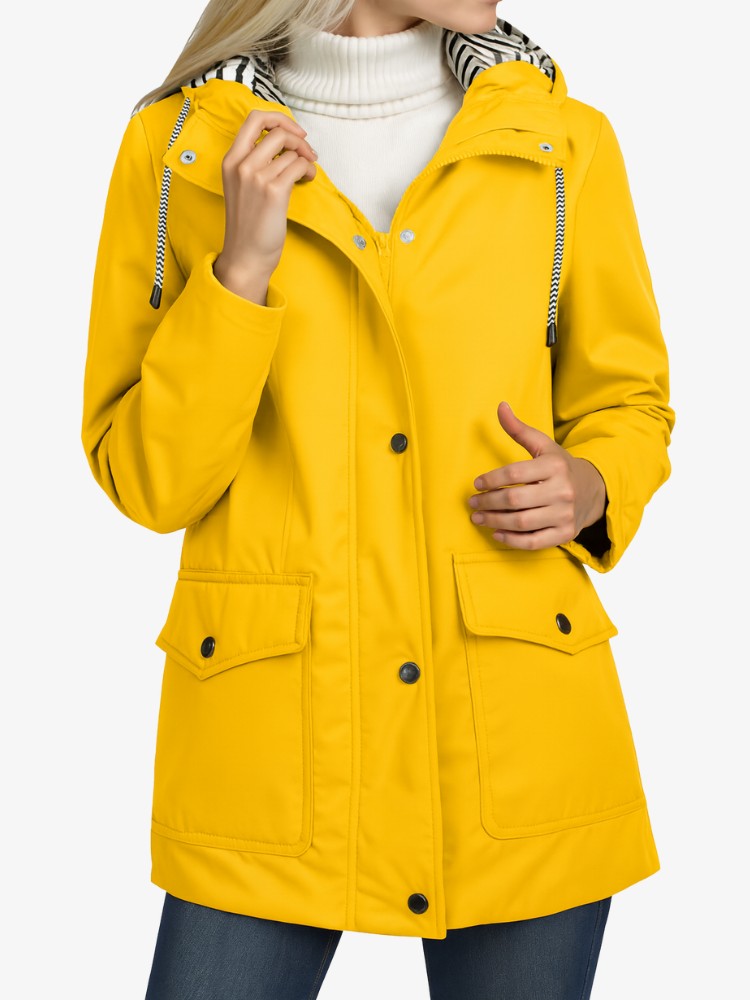 Waterproof Rain Jacket | Lightweight Windproof Design with Adjustable Hood 6