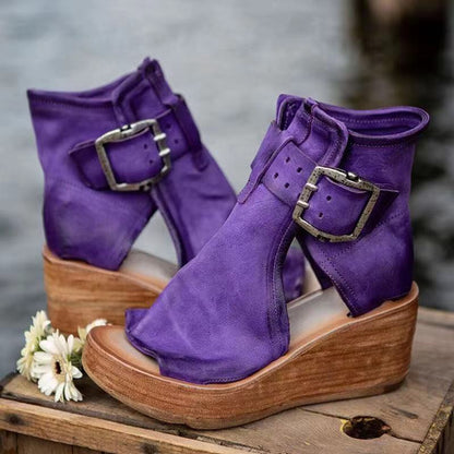 Wedge Sandals for Women | Orthopedic Support with Chic Boho Design 0