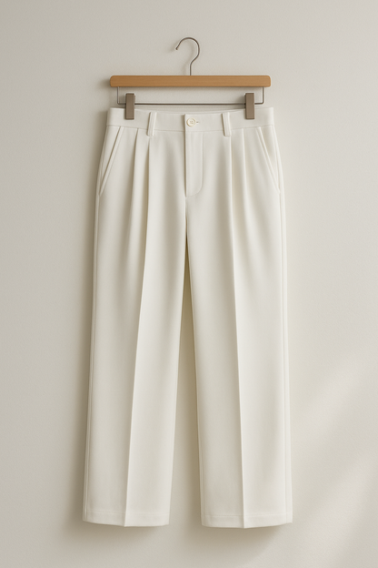 Wide-Leg Trousers | High-Waisted Design with Pleats for Elegant Fit 3