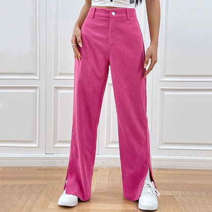 Wide Leg Corduroy Trousers | Chic Modern Style for Women 1