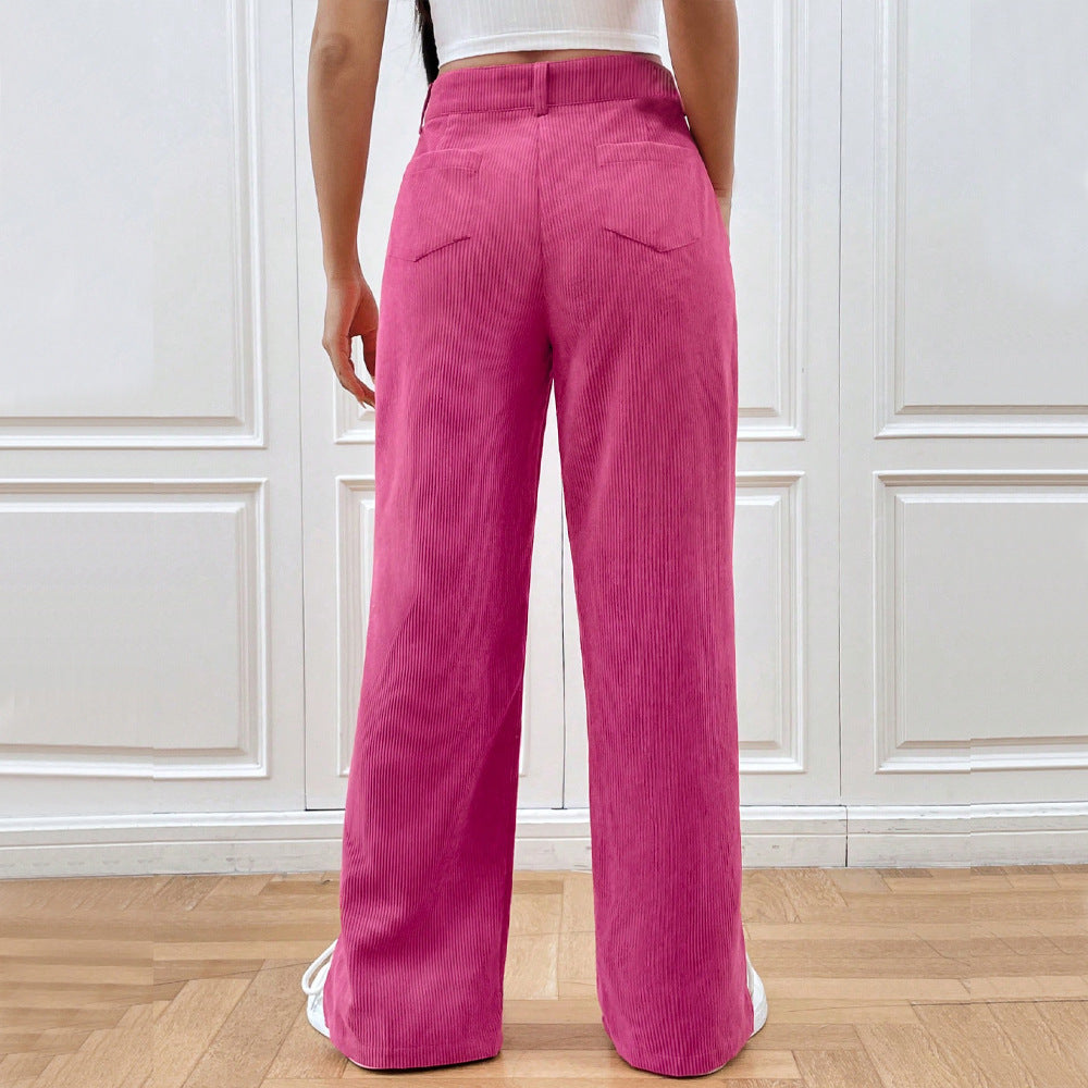 Wide Leg Corduroy Trousers | Chic Modern Style for Women 2