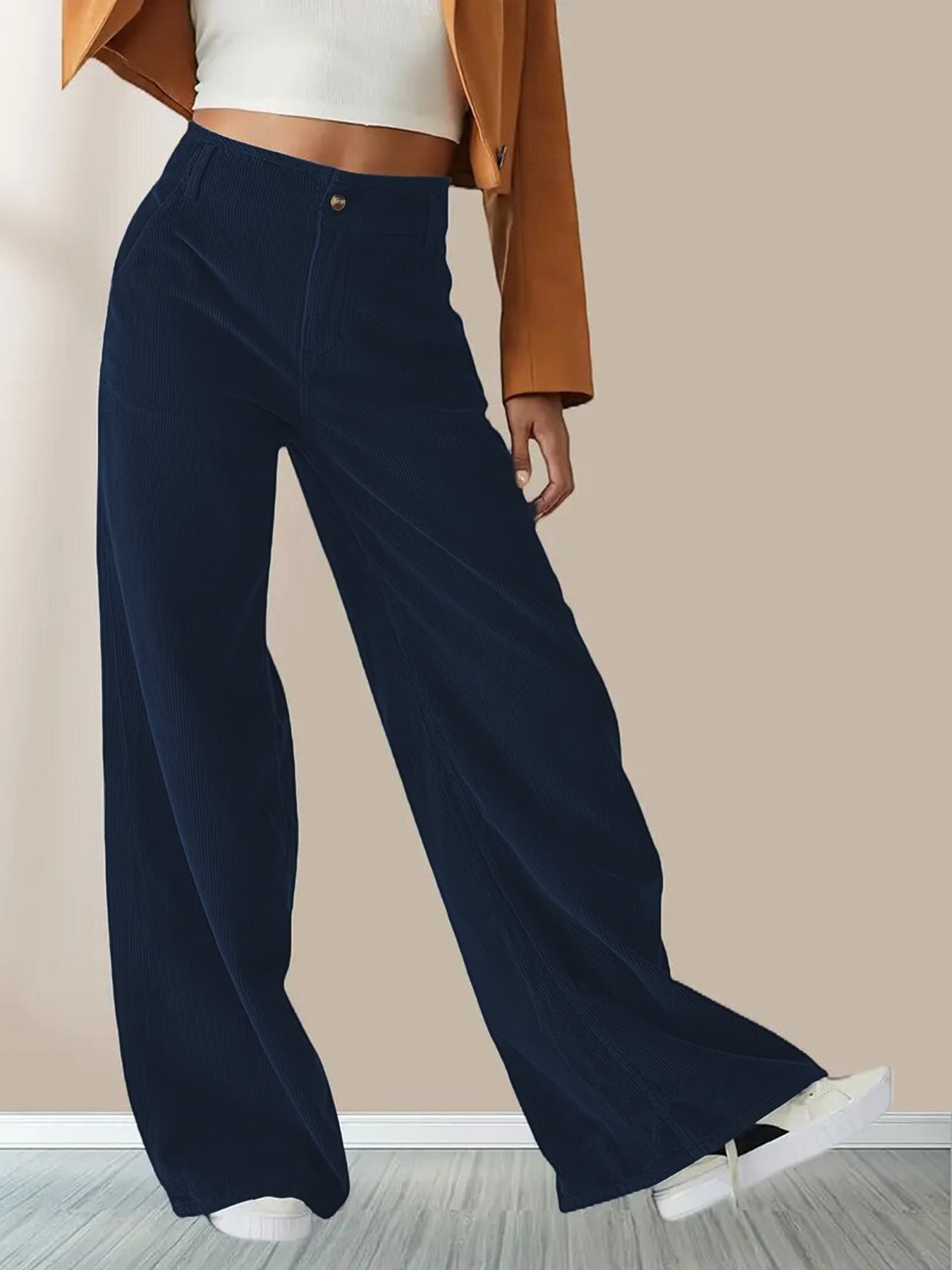 Wide Leg Corduroy Trousers | Stylish and Comfortable Fit 2