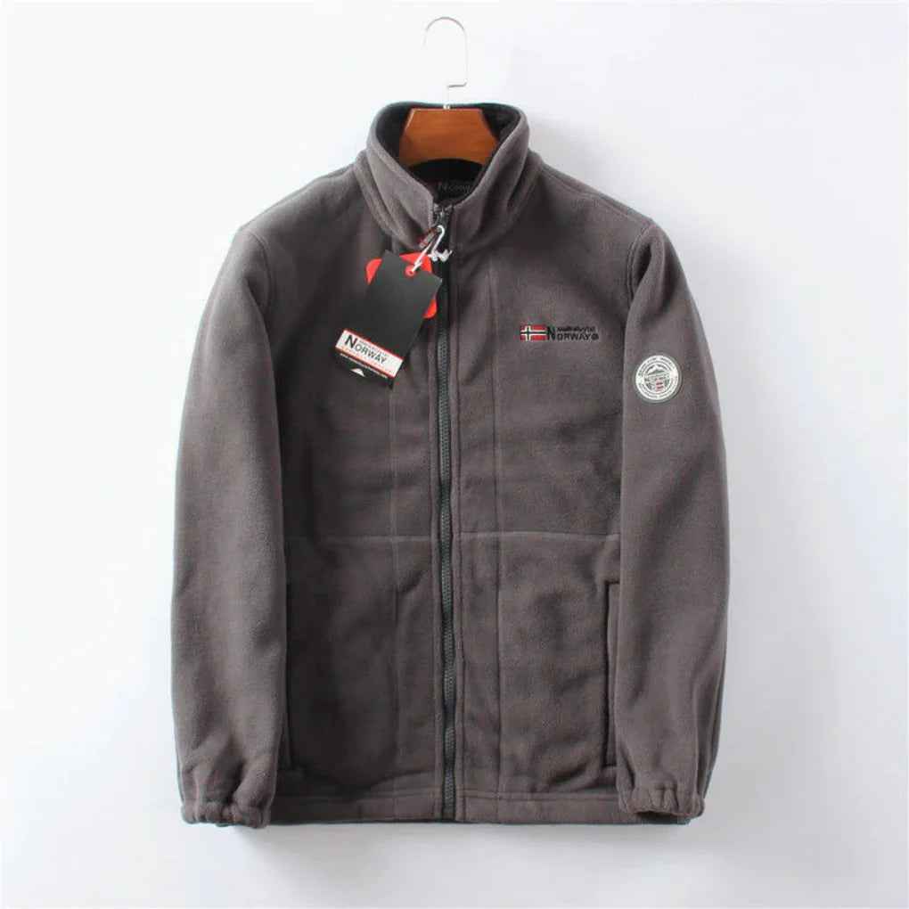 Windbreaker Jacket | Fleece-Lined with Windproof Protection and Anti-Theft Pockets 1