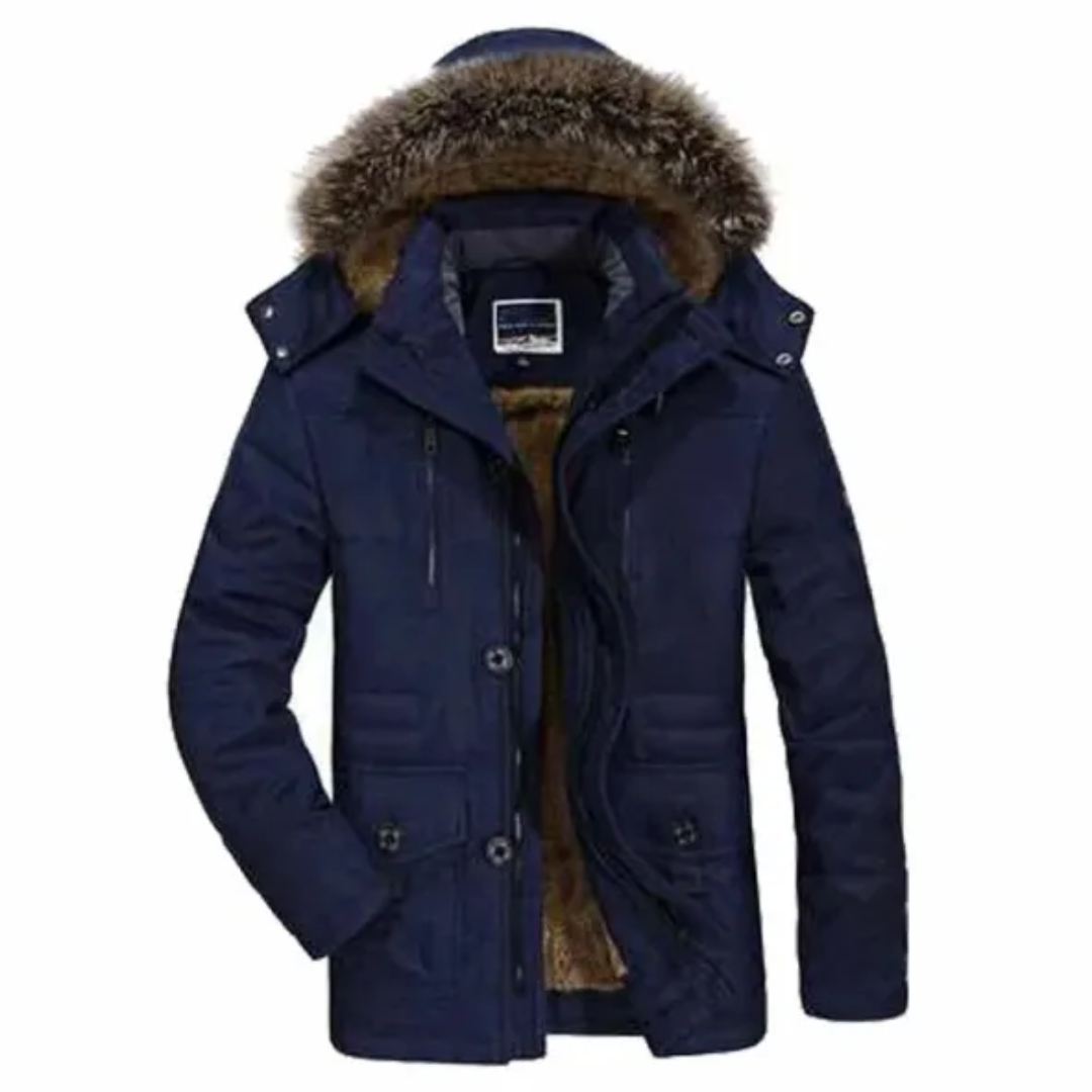 Winter Parka for Men | Durable and Weatherproof Design with Faux-Fur Hood 4
