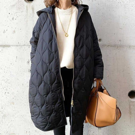 Women's Coat | Durable Mid-Length Hooded Jacket for Winter 0