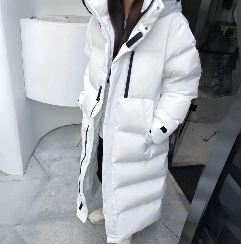 Women's Long Padded Jacket | Cozy Hooded Design for Winter Warmth 3