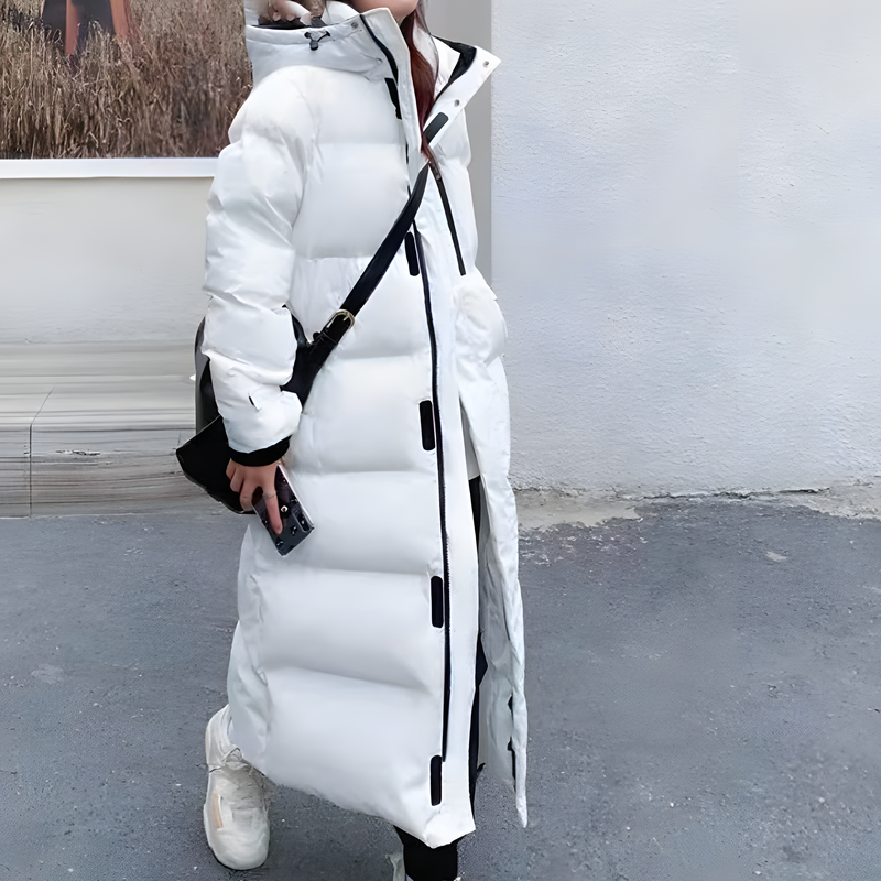 Women's Long Padded Jacket | Cozy Hooded Design for Winter Warmth 4