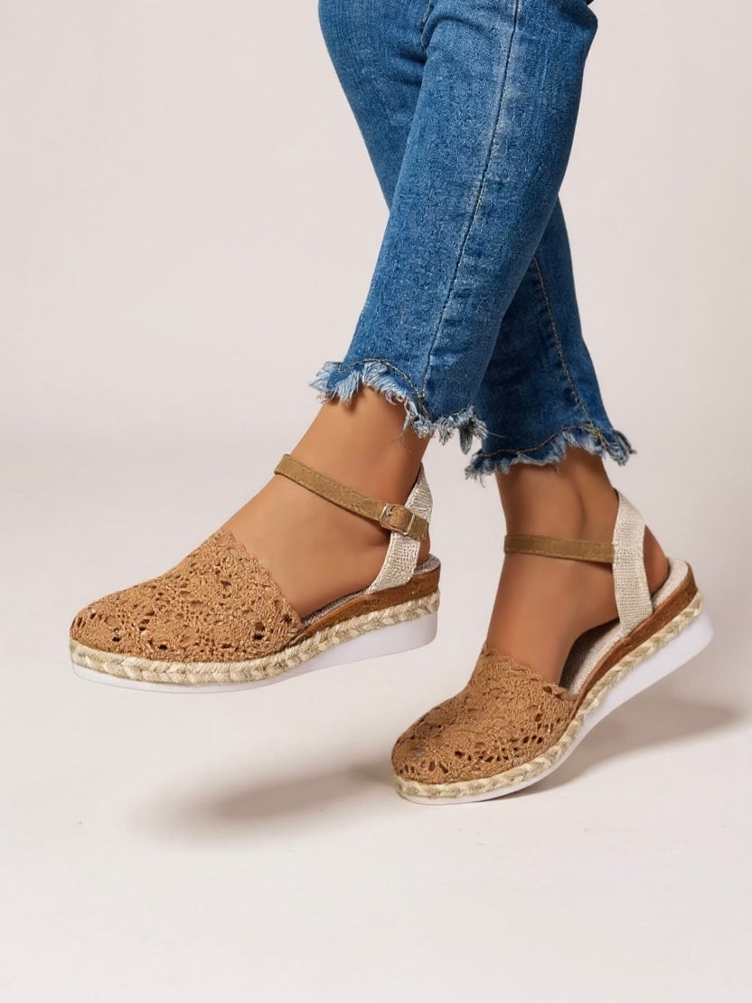 Women's Platform Sandals | Handcrafted Crochet Straps for Comfort 7