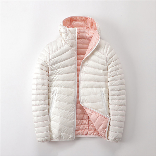 Women's Reversible Hooded Puffer Jacket | Stylish and Warm for Winter 0