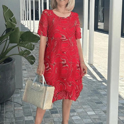 Women's Summer Midi Dress | Breezy Linen Blend & Pockets 4