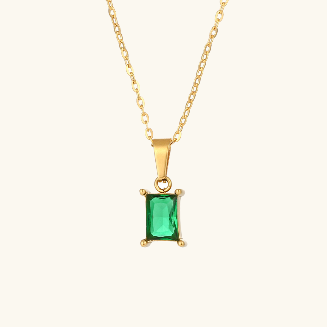 Yasmine Necklace | Waterproof 18k Gold-Plated with Diamond Simulants 0